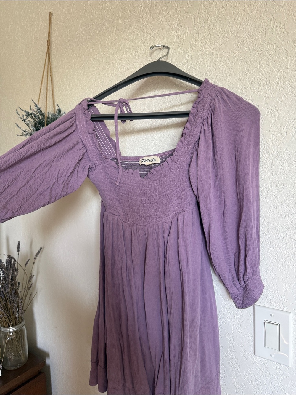 Listicle Lavender Mini Dress
